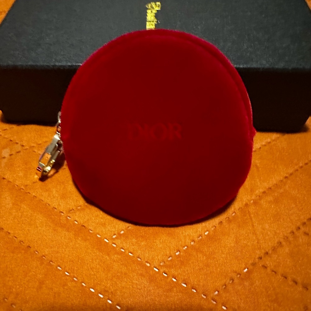 Dior Luxurious Red Velvet Cosmetic Case